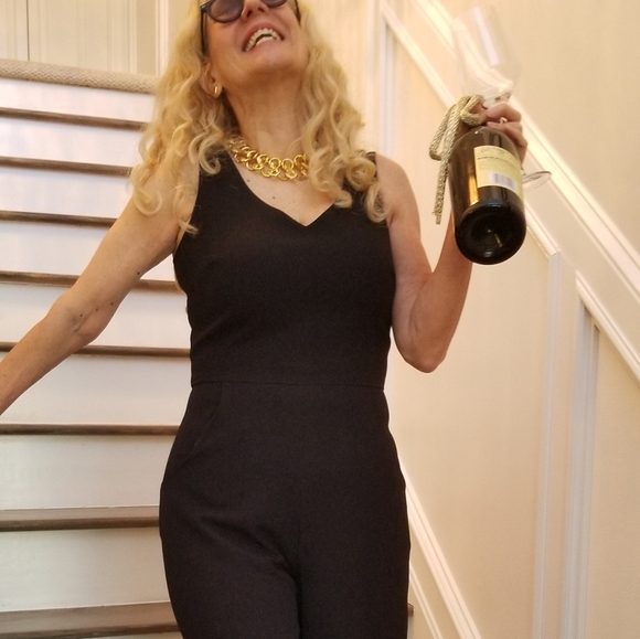 Karl Lagerfeld Pants - Carl Lagerfeld, Paris Black Sleeveless Jumpsuit, NWOT, $30